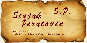 Stojak Peralović vizit kartica
